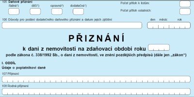 daňové přiznání